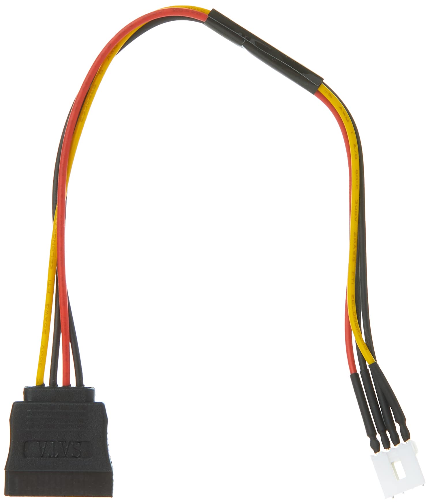 DeLOCK Cable Power SATA 15 Pin Male to Floppy 4 83877 Cable Power SATA 15 Pin Male to Floppy 4,Black/red/yellow