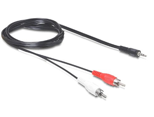 DELOCK Klinkekabel 3,5mm -> 2x Cinch St/St 1.50m