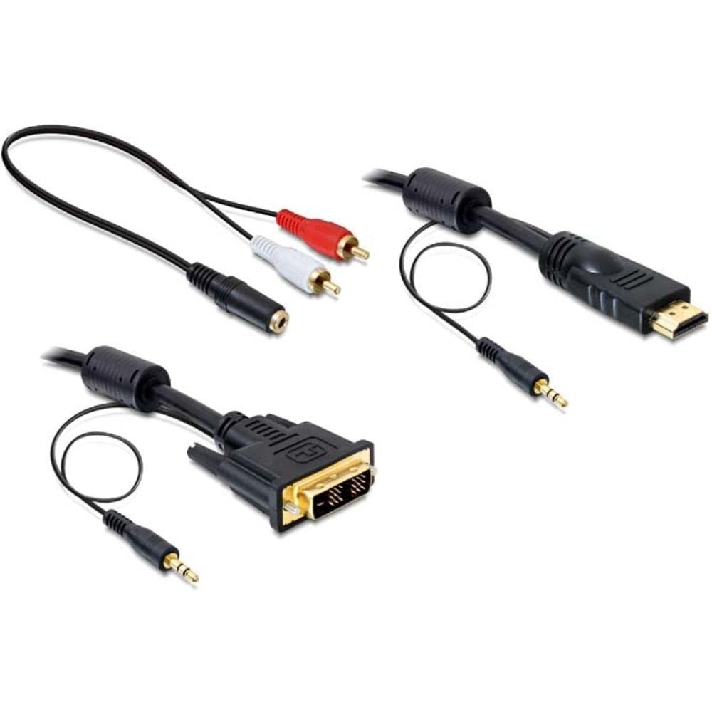 DELOCK DVI Kabel DVI(18+1) -> HDMI St/St 2.00m +Au