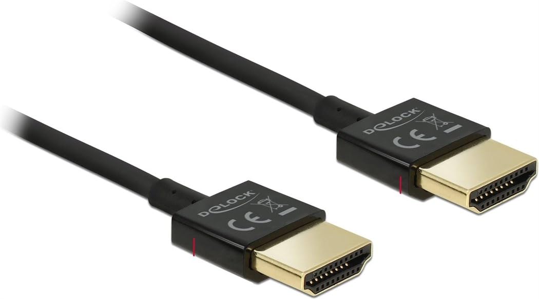DELOCK HDMI Kabel Ethernet A -> A St/St 0.50m 3D 4
