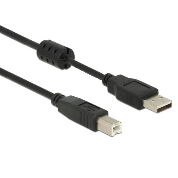 DeLock Kabel USB 2.0 Typ-A Stecker > USB 2.0 Typ-B Stecker 1,0 m schwarz