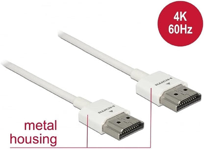 DELOCK HDMI-Kabel HighSpeed Ethernet A->A 4K 3D 2,