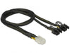 Delock 85455 Power Cable 6-Pin PCIe Power (W) to 8-Pin PCIe Power (6+2) (M) 30 cm