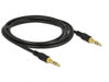 DELOCK Klinkenkabel 3.5mm 3Pin St > St 2.0m schwar