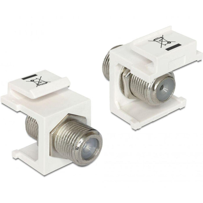 Keystone Delock F-Buchse weiB