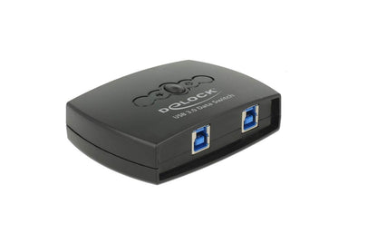 DeLOCK 87723 USB 3 Sharing Switch 2 to 1 Black 2 auf 1