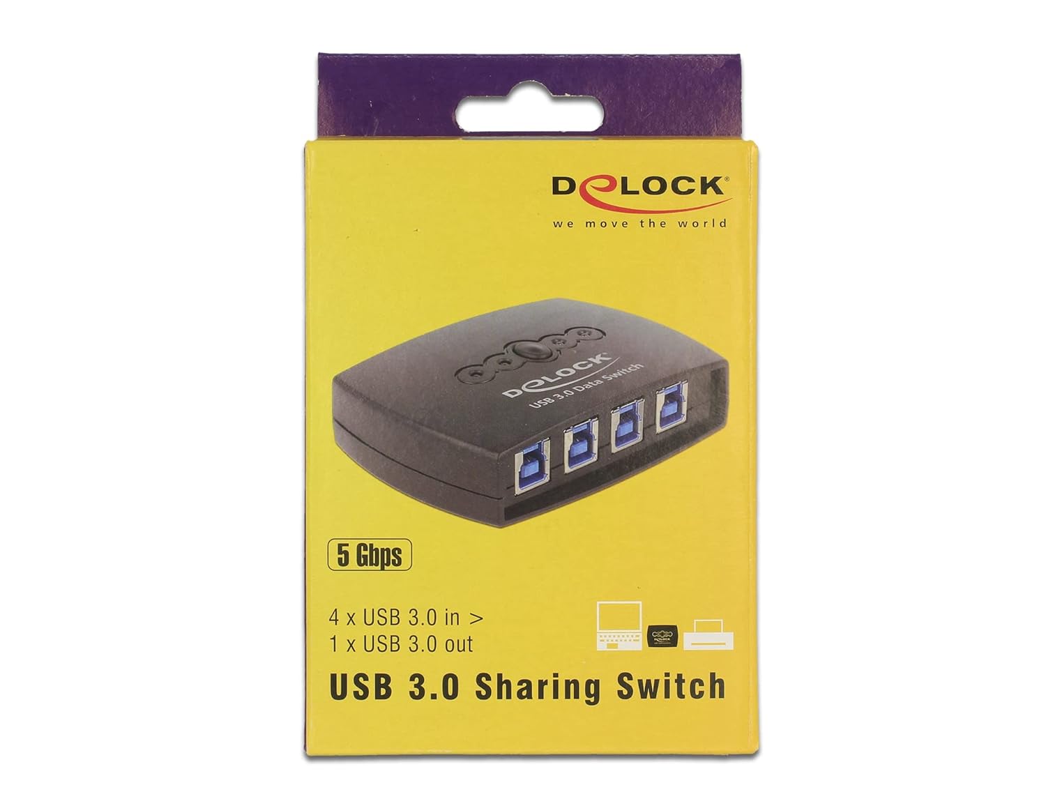 DeLOCK 87724 USB 3 Sharing Switch 4 to 1