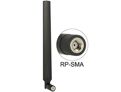 DELOCK WL-Antenne RP-SMA 4-7dBi Kippgelenk schwarz