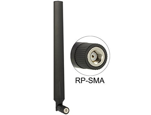 DELOCK WL-Antenne RP-SMA 4-7dBi Kippgelenk schwarz
