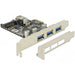 Delock PCI Express Karte > 3 x extern + 1 x intern USB 3.0 Typ-A Buchse