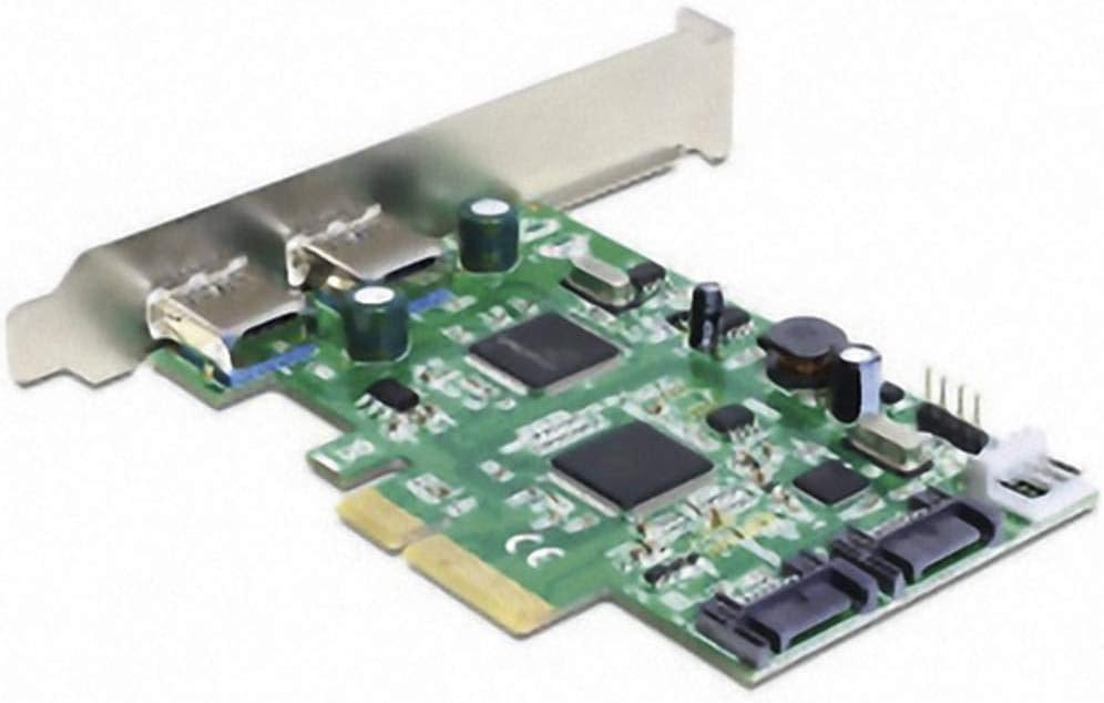 Delock PCIe Express Card SATA 6Gb/s 2x intern SATA and 2x external USB 3.0, x4