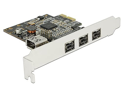 Delock 89864 PCI Express Karte > 3 x extern FireWire B + 1 x intern FireWire A