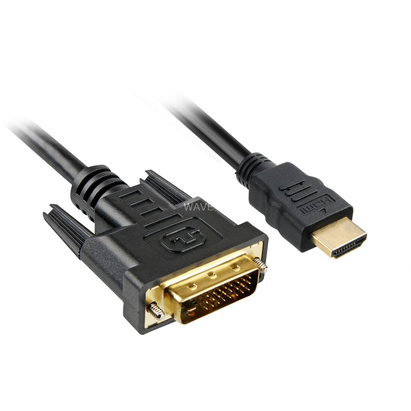Sharkoon Kabel HMDI -> DVI-D (24+1) 2m