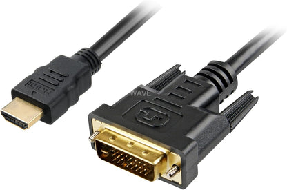Sharkoon Kabel HMDI -> DVI-D (24+1) 2m