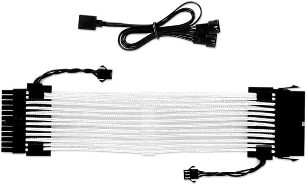 Sharkoon Power Cable, Shark Xtend 24 RGB Extension Cable - Black, 24-pin, 24.5 cm, Addressable RGB LEDs