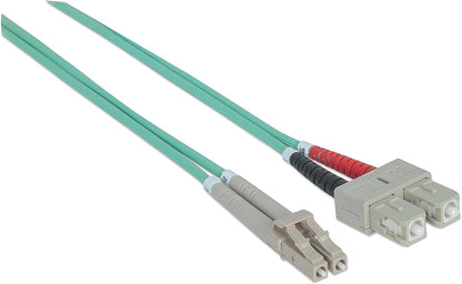 EFB Duplex Jumper LC-SC 50/125, OM3, LSZH, aqua, 2