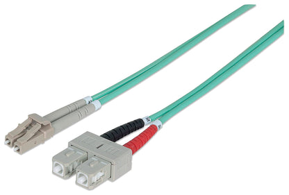 EFB Duplex Jumper LC-SC 50/125, OM3, LSZH, aqua, 2