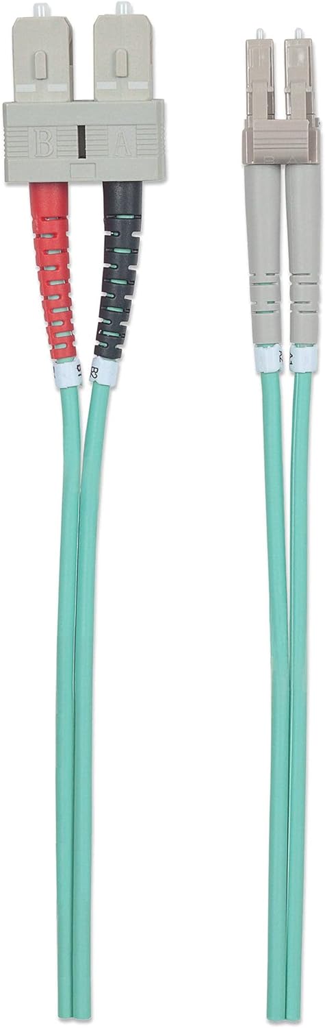 EFB Duplex Jumper LC-SC 50/125, OM3, LSZH, aqua, 2