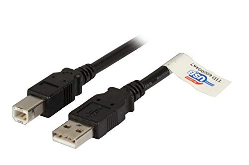 EFB-Elektronik USB2.0 Connection Cable A-B, Male Male, 0.5 m, Black, Premium