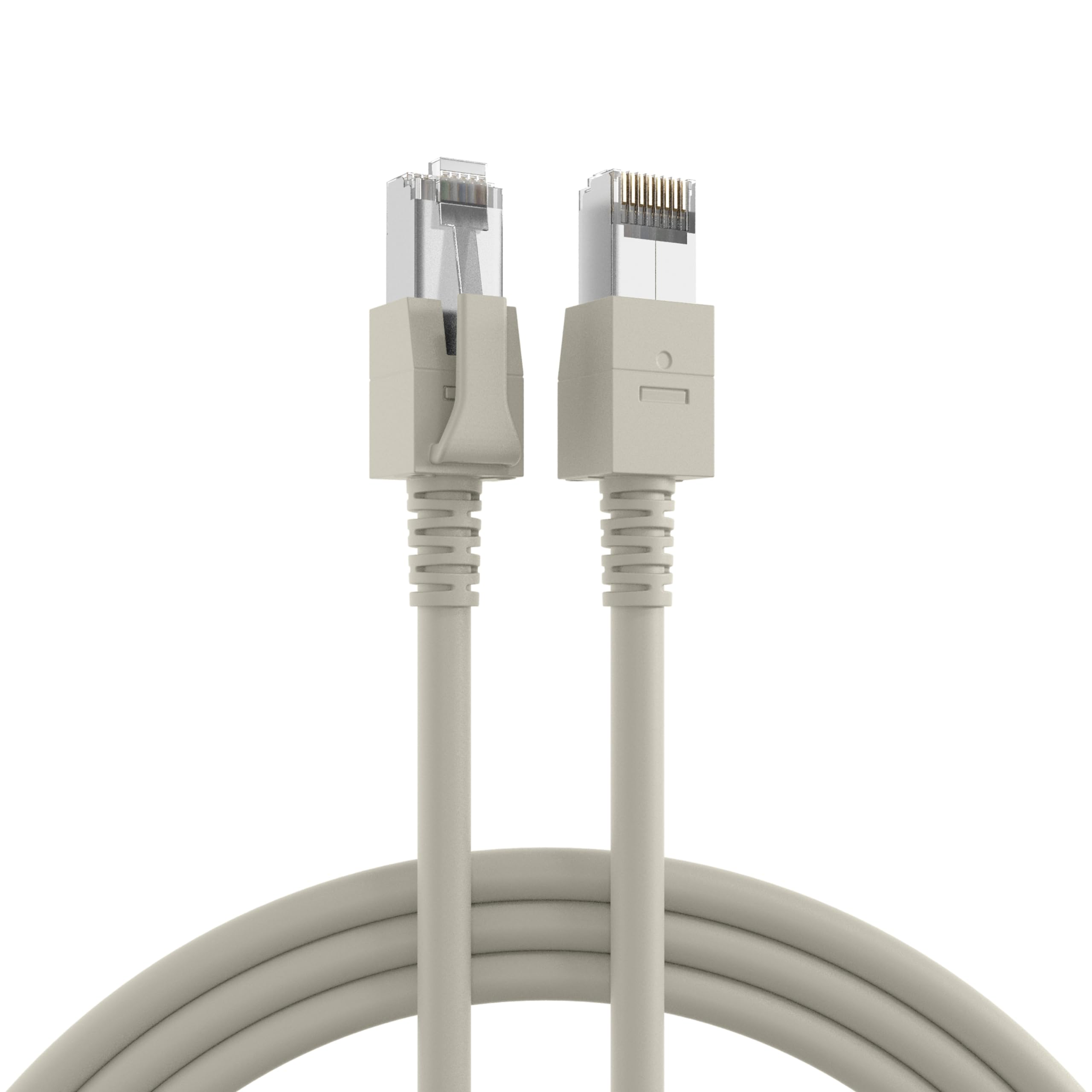 EFB-Elektronik RJ45 Patchkabel Cat.6A S/FTP FRNC Grau 1,5 m