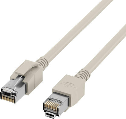 EFB-Elektronik RJ45 Patchkabel Cat.6A S/FTP FRNC Grau 1,5 m
