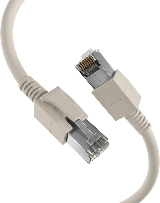 EFB-Elektronik RJ45 Patchkabel Cat.6A S/FTP FRNC Grau 1,5 m