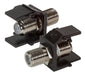 EFB Keystone Einbauadapter F-Verbinder, schwarz