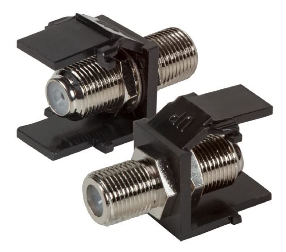 EFB Keystone Einbauadapter F-Verbinder, schwarz