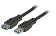 EFB-Elektronik USB3.0 Verlängerungskabel A-A,St.-Bu.,1,8m,schwarz,Classic