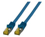 EFB-Elektronik - CAT. 6A Netzwerkkabel - 0,25 m LAN Kabel Ethernet Kabel Patchkabel mit Klinken-/Knickschutz - RJ45 Anschluss, S/FTP LSZH - blau Blau 0,25 m