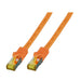 EFB-Elektronik - CAT. 6A Netzwerkkabel - 1 m LAN Kabel Ethernet Kabel Patchkabel mit Klinken-/Knickschutz - RJ45 Anschluss, S/FTP LSZH - orange Orange 1 m