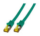 EFB-Elektronik - CAT. 6A Netzwerkkabel - 30 m LAN Kabel Ethernet Kabel Patchkabel mit Klinken-/Knickschutz - RJ45 Anschluss, S/FTP LSZH - grün Grün 30 m