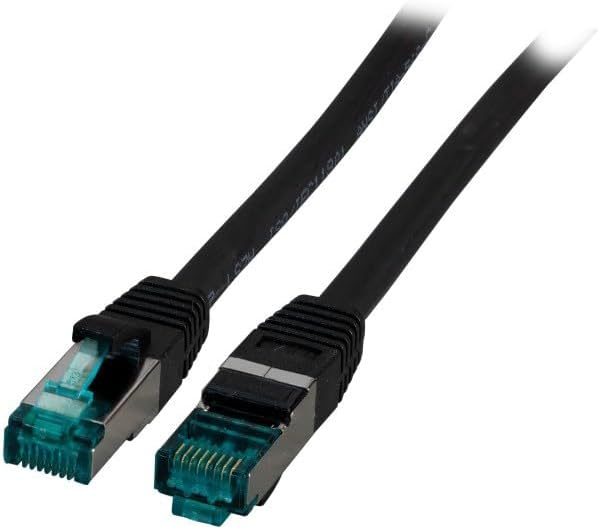 EFB-Elektronik RJ45 Patchkabel Cat.6A S/FTP FRNC - 25 m - schwarz
