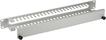 EFB 19" 1U Cable Management Panel with Cover, RAL7035