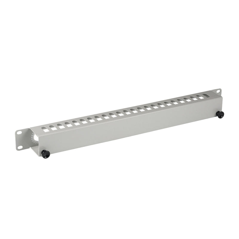 EFB 19" 1U Cable Management Panel with Cover, RAL7035