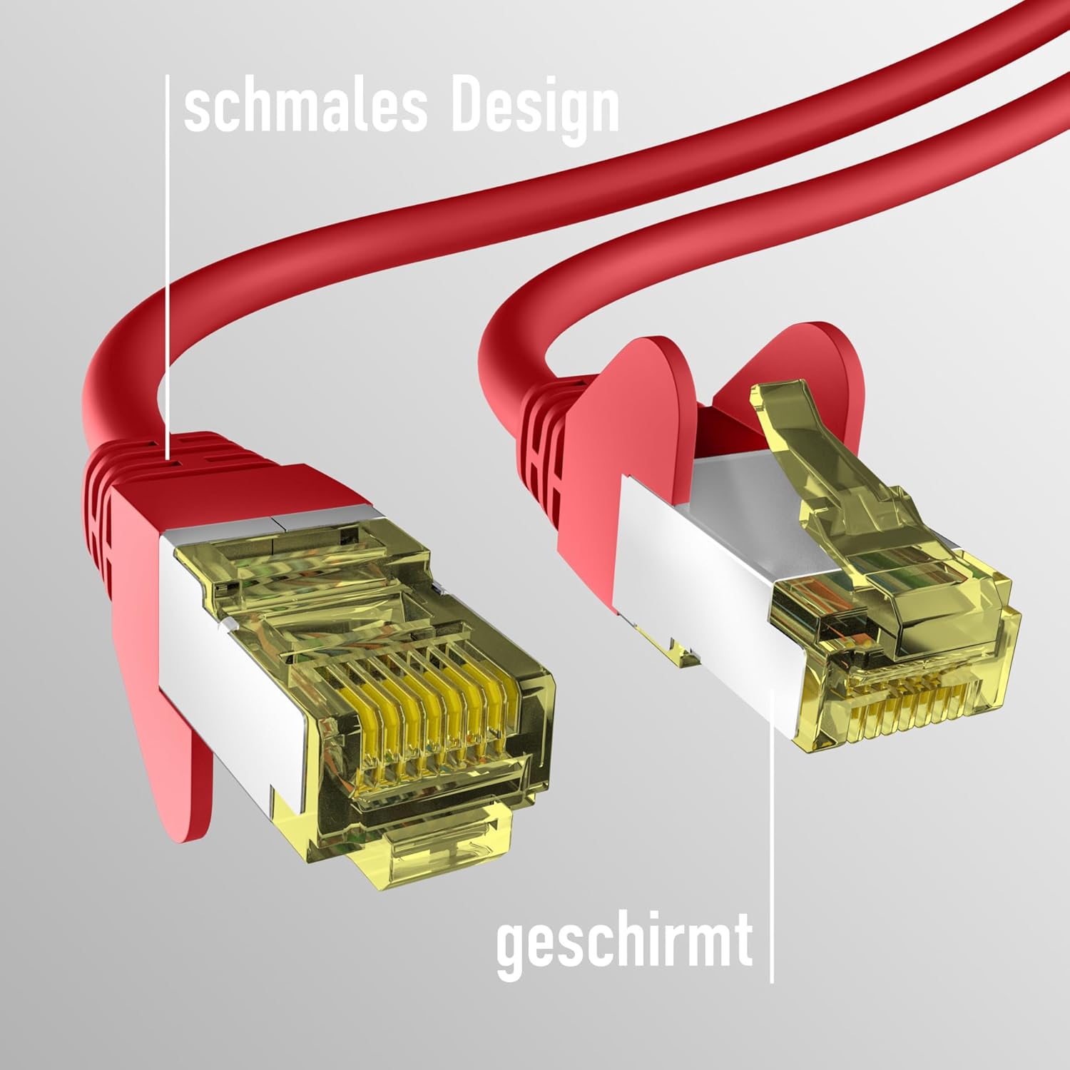 EFB Eletronik Cat6a Red Patch Cable S/FTP PIMF 25 m