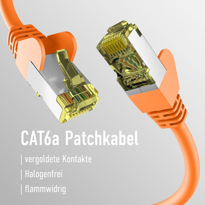 EFB-Elektronik Cat6a Orange Patch Cable S/FTP PIMF 1.5 m