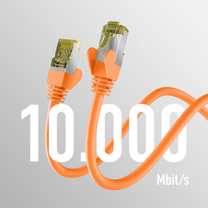 EFB-Elektronik Cat6a Orange Patch Cable S/FTP PIMF 1.5 m