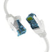 RJ45 Patch Cable with CAT7 Raw Cable White 20 m