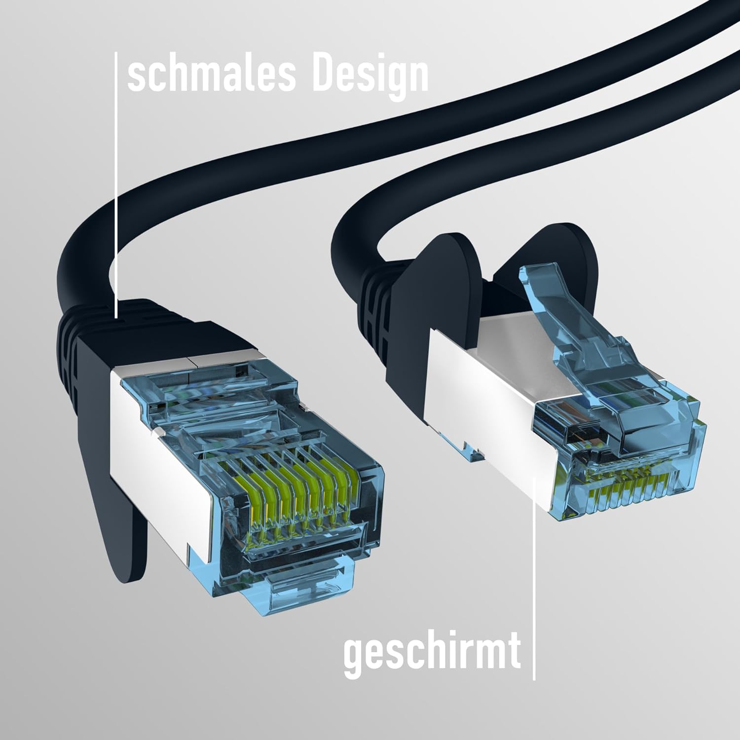 EFB-Elektronik - CAT. 7 Netzwerkkabel bis zu 10 Gbit - 25m LAN Kabel Ethernet Kabel Patchkabel mit Klinken-/Knickschutz - RJ45 Anschluss, S/FTP PIMF Schirmung - Schwarz Schwarz 25 m