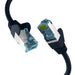 EFB-Elektronik - CAT. 7 Netzwerkkabel bis zu 10 Gbit - 30 m LAN Kabel Ethernet Kabel Patchkabel mit Klinken-/Knickschutz - RJ45 Anschluss, S/FTP PIMF Schirmung - Schwarz Schwarz 30 m
