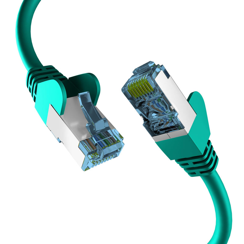 EFB-Elektronik - CAT. 7 network cable up to 10 Gbit - 25m LAN cable Ethernet cable patch cable with jack/kink protection - RJ45 connection, S/FTP PIMF shielding - green Green 25 m