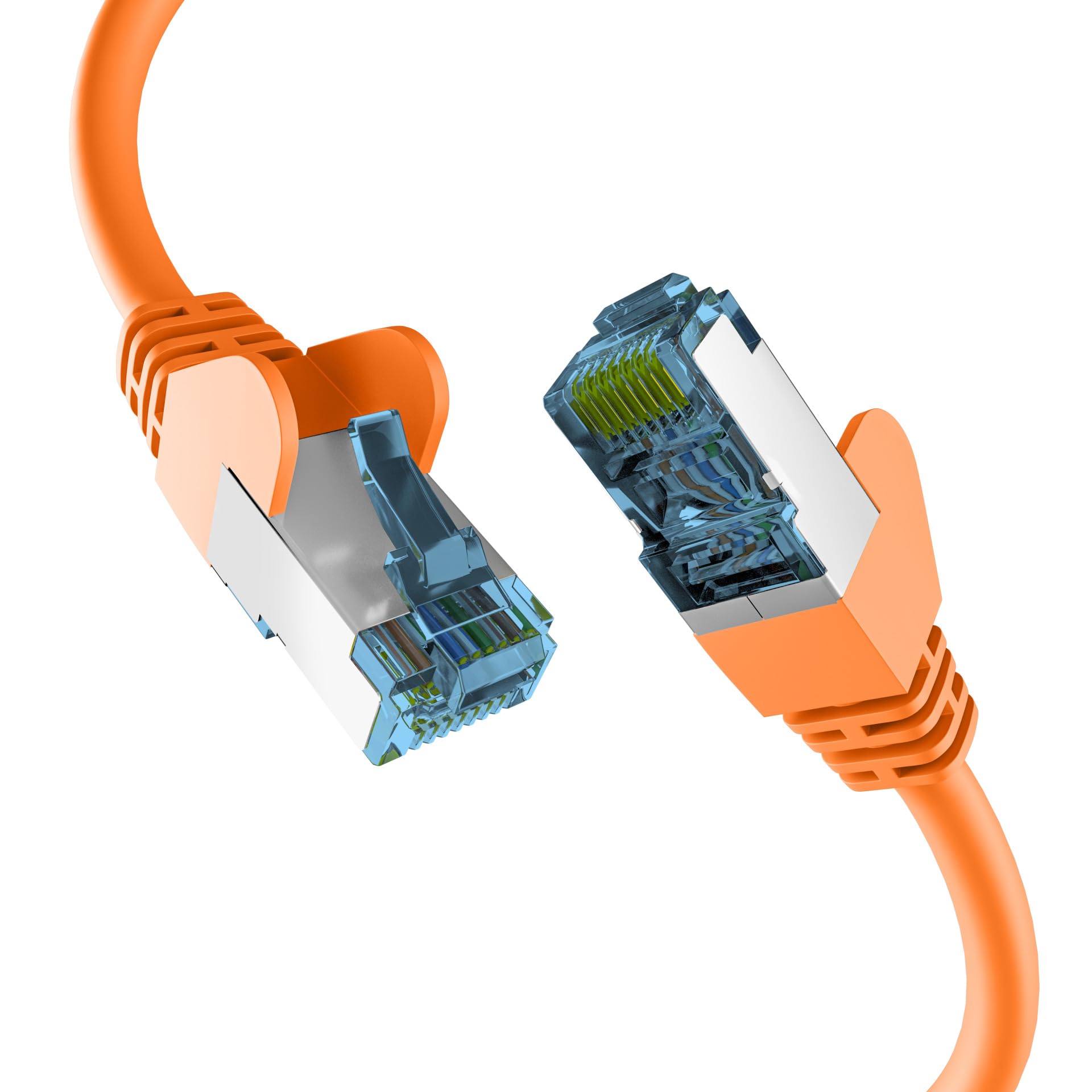 EFB-Elektronik RJ45 Patch Cable with CAT7 Raw Cable Orange 30 m