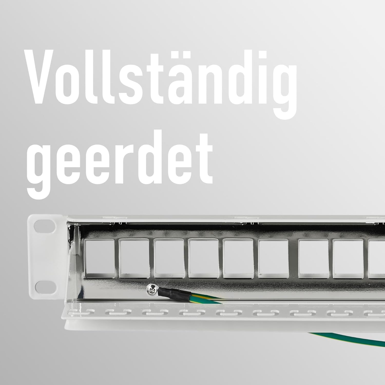 `EFB Verteilerfeld Patchpanel 19 Zoll 1HE, 24-Port,`