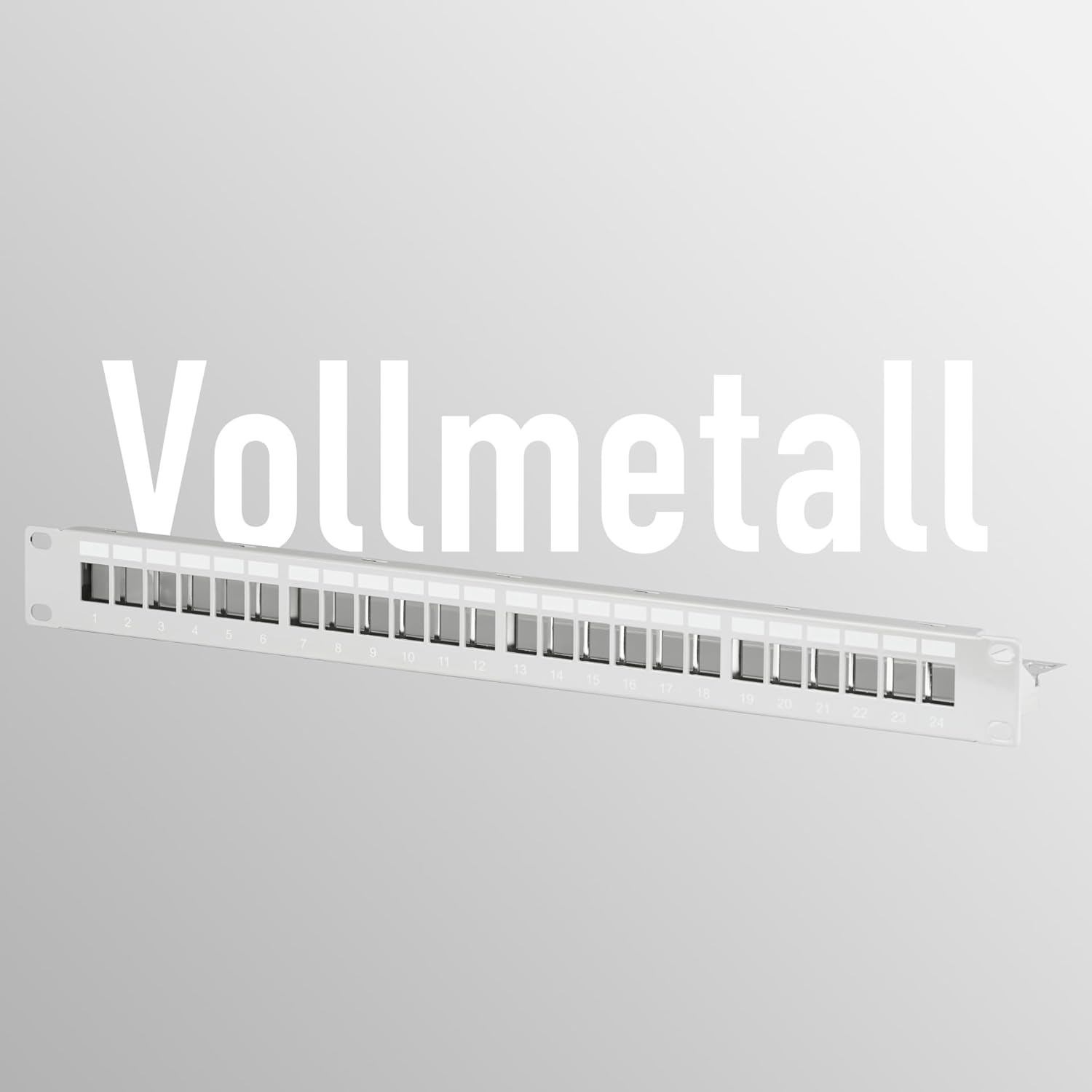 `EFB Verteilerfeld Patchpanel 19 Zoll 1HE, 24-Port,`