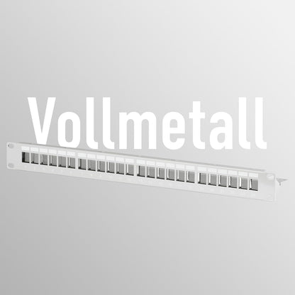 `EFB Verteilerfeld Patchpanel 19 Zoll 1HE, 24-Port,`