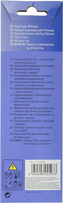 Susy Card 11142692 Kerzen Mikado, 24-er Set Motiv 3
