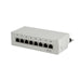 LogiLink Professional Patch Panels, Table/Wall/Desktop, STP (Shielded) light grey 8-Port 8-Port CAT.6 light grey