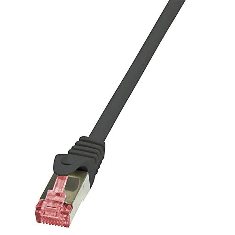 Logilink CQ2023S CAT6 S/FTP PIMF PrimeLine Patch Cable, 0.50 Meter Length, Black, Black, 0.50 Meter Length
