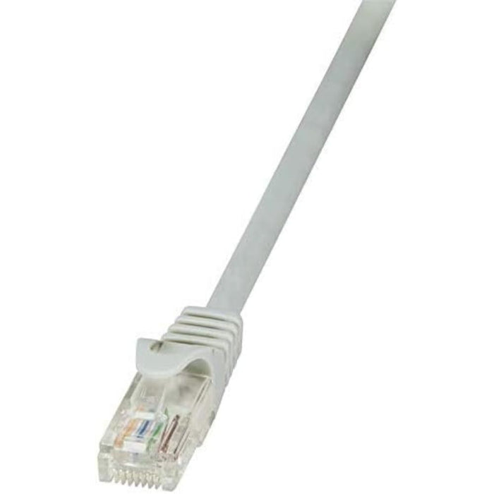 LogiLink CP1032U Cat.5e U/UTP Patch Cable, 1 Meter Length, Grey, Grey, 1 Meter Length